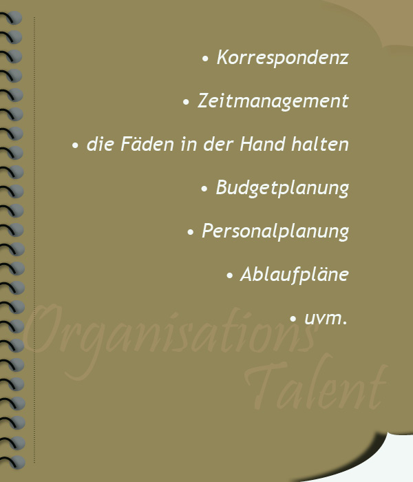 Notiz Organisationstalent mobil